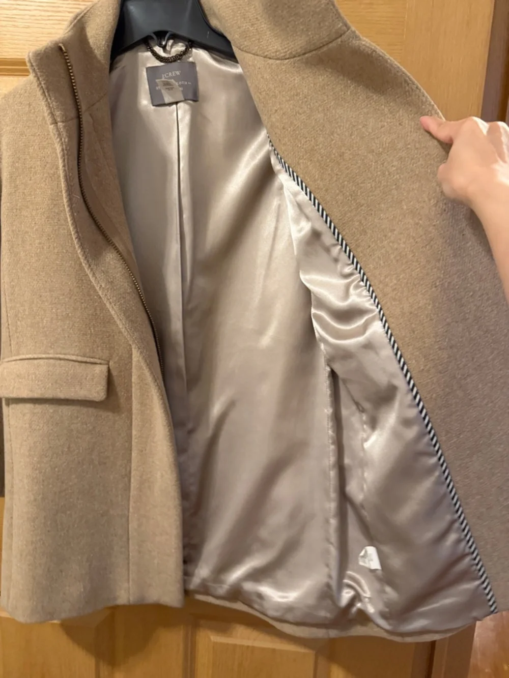 J. Crew Camel Cocoon Coat - Picture 7 of 8